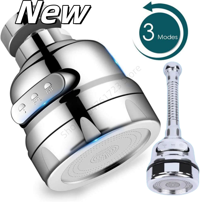 Home Bathroom Taps - Universal 360 Degree Faucet Extension Tube