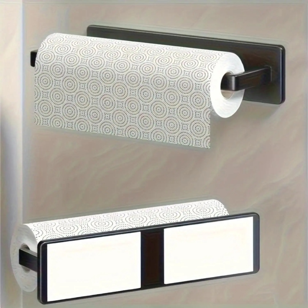 Home Essentials Bathroom Rack - Wall-Mounted Tissue Paper Holder, No Drilling