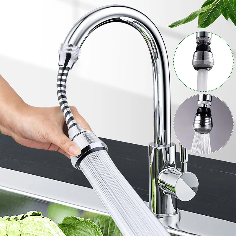 Home Bathroom Taps - Faucet Extender Nozzle Rotatable Faucet Adjustable