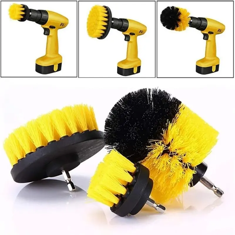 Home Bathroom Products - 3 pcs/set drill brush set power