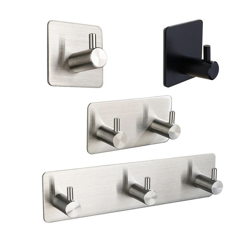 Robe Hook Adhesive - Stainless Steel 3M Self Adhesive Hooks
