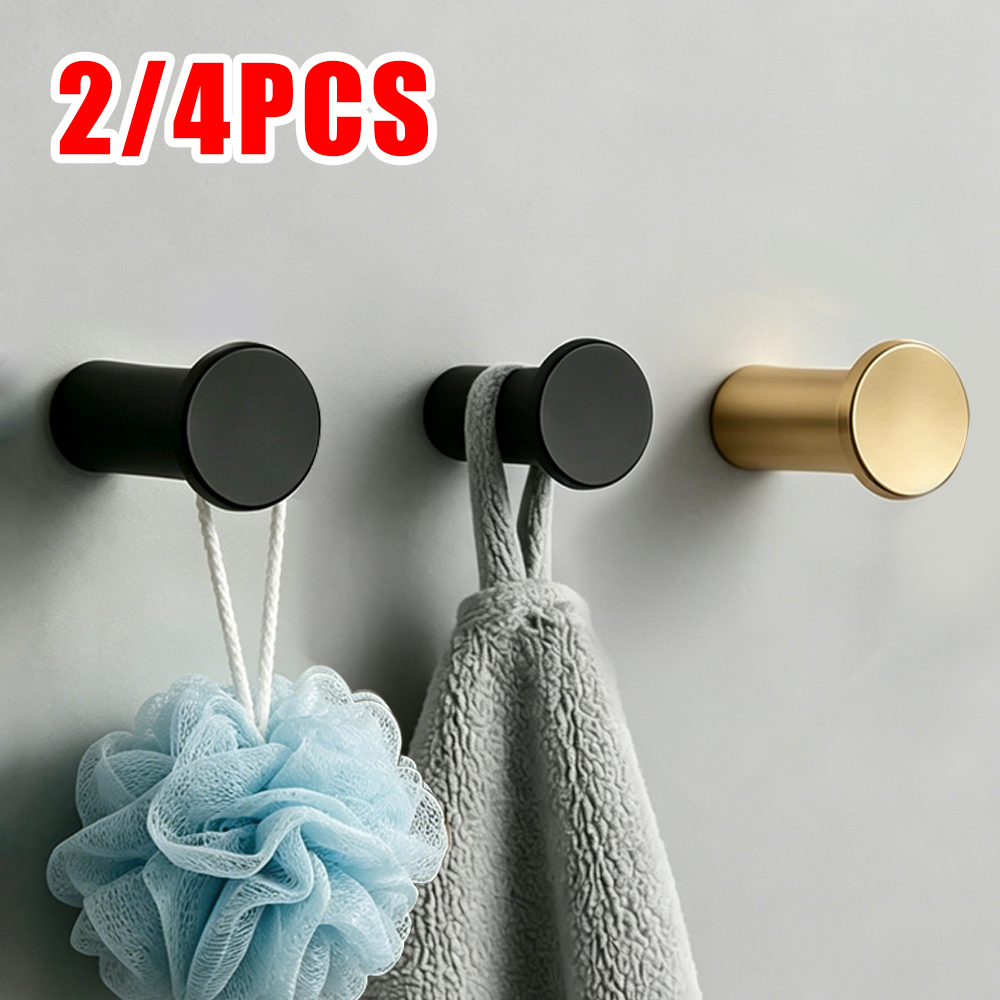 Robe Hook Adhesive - Stainless Steel Coat Hook with Screw