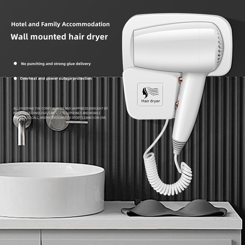Home Depot Bathroom Vanities - Non Perforated Wall Mounted Hair Dryer