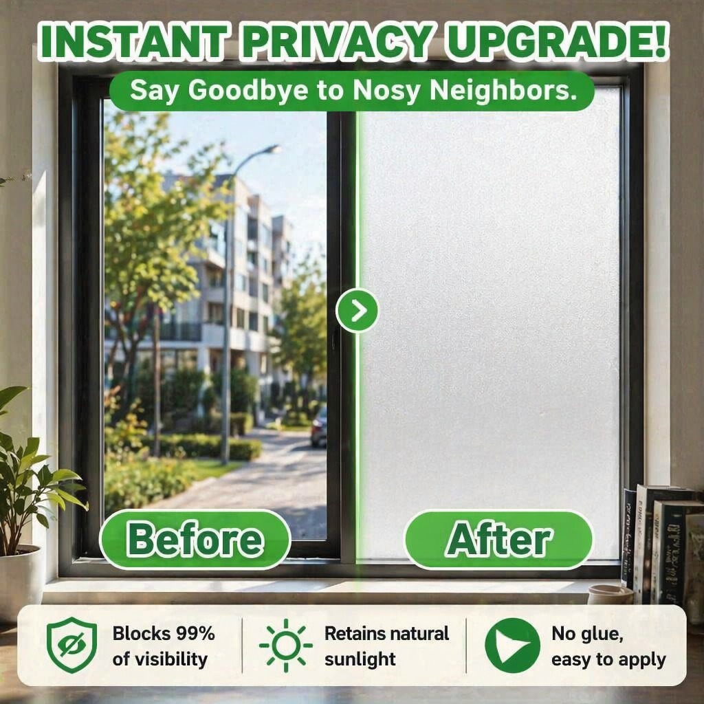 Frosted Privacy Window Film Tr - огляд і ціна Home Bathroom Window