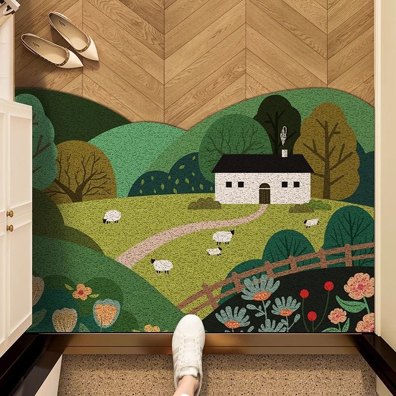 VIKAMA Entrance Silk Circle An - огляд і ціна Zara Home Bathroom Rug