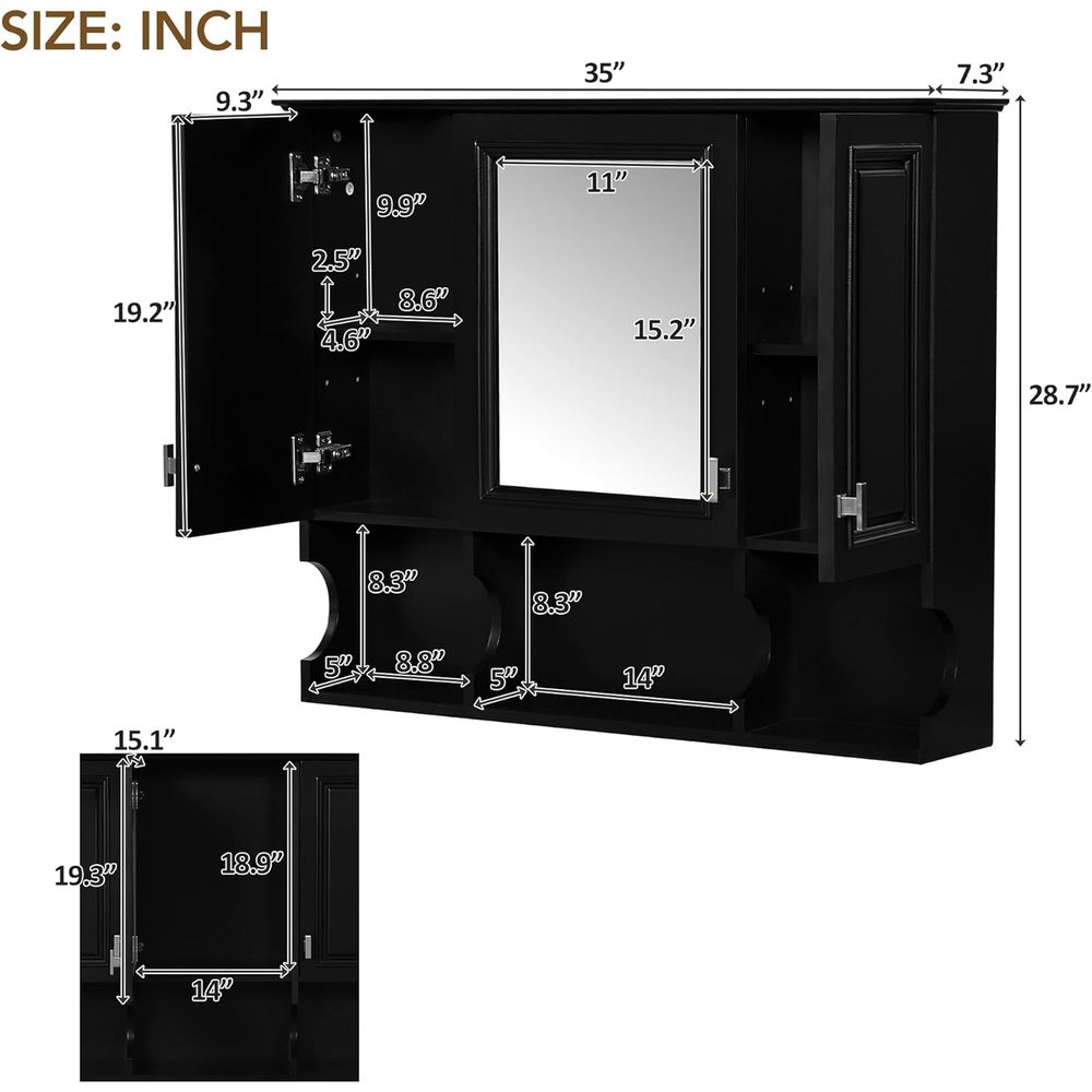 Bathroom Wall Cabinet with Mir - огляд і ціна Home Bathroom Furniture