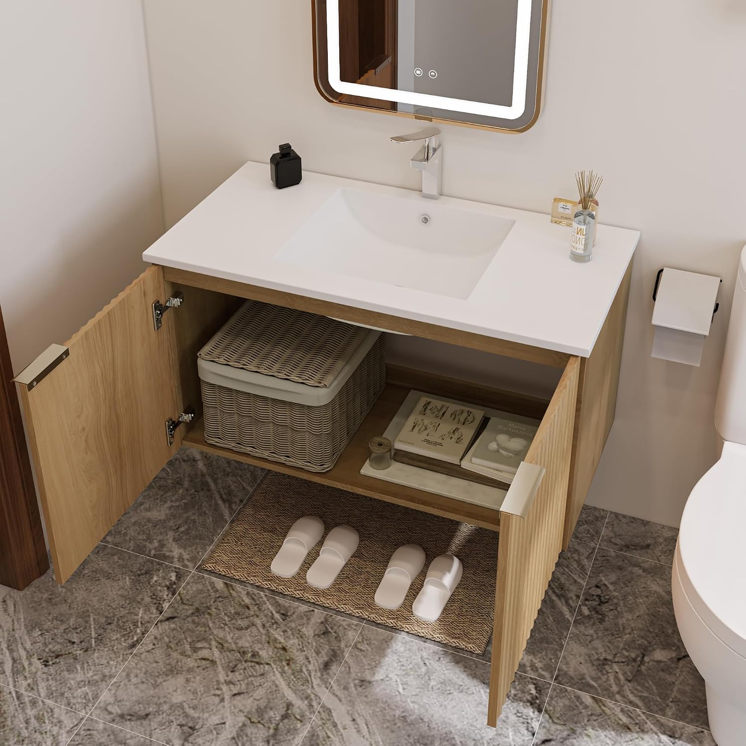 Modern Floating Bathroom Vanit - огляд і ціна Home Bathroom Vanity
