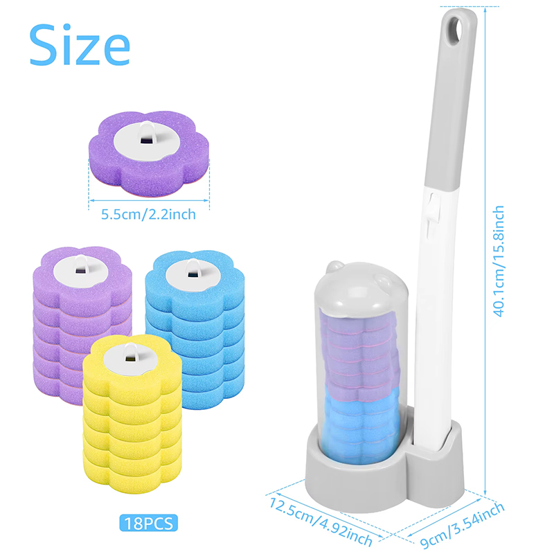 12/18Pcs Toilet Brush With Dis - огляд і ціна Home Bathroom Upgrades