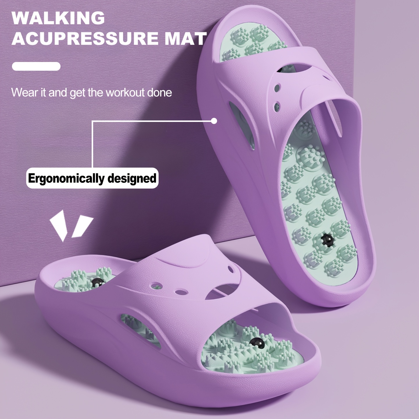 Women Men EVA Massage Slippers - огляд і ціна Home Bath