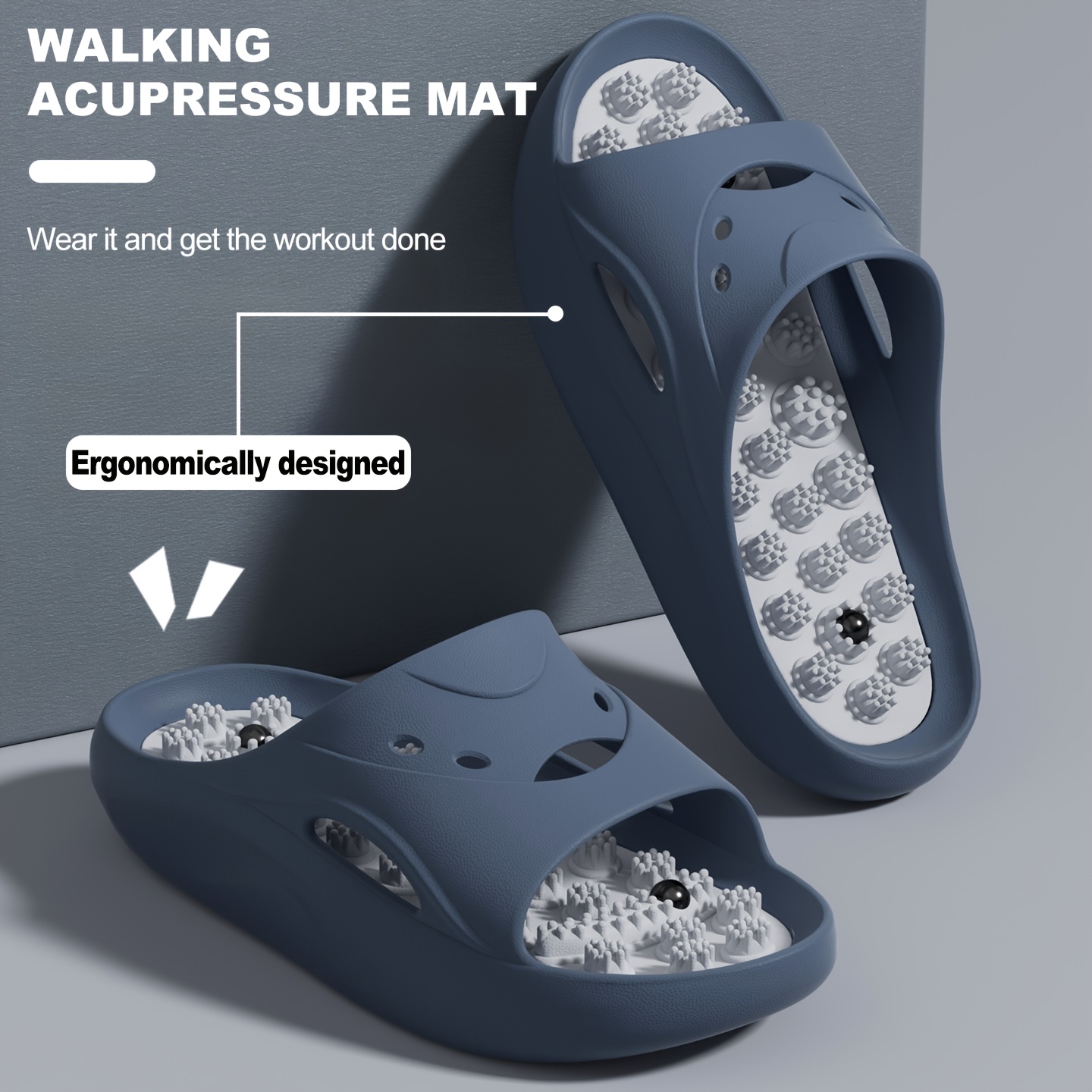 Women Men EVA Massage Slippers - огляд і ціна Home Bath