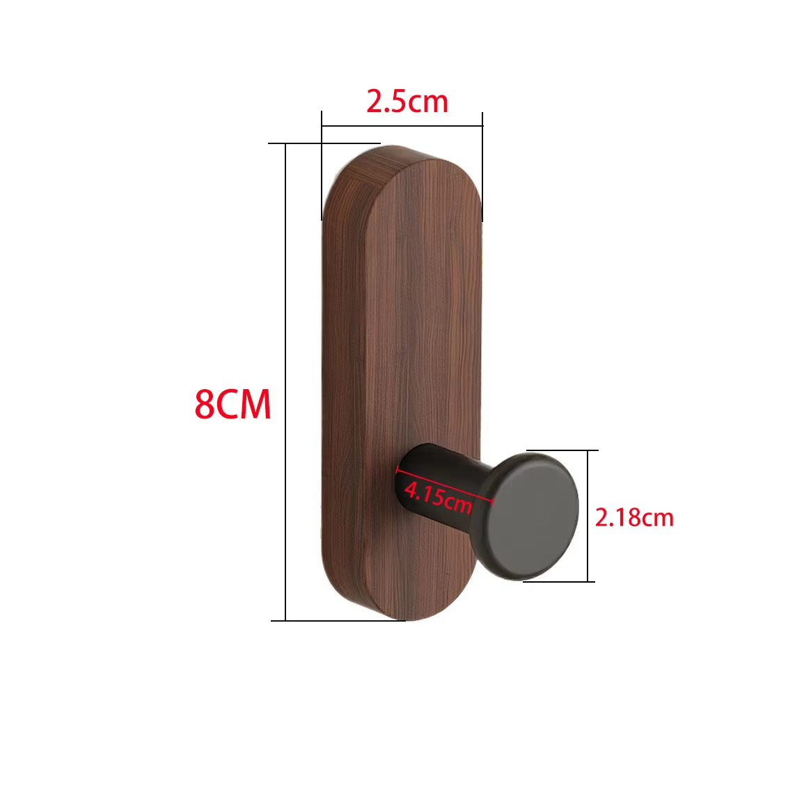 Punch Free Self Adhesive Walnu - огляд і ціна Robe Hook Adhesive