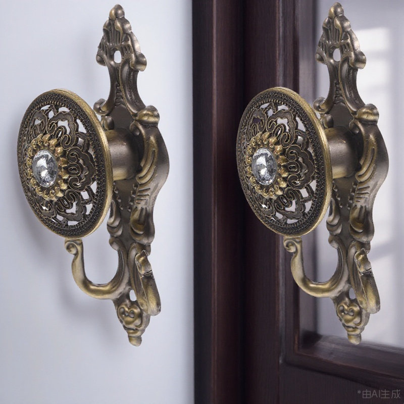 2Pcs Elegant Retro Rhinestone  - огляд і ціна Home Bathroom Window
