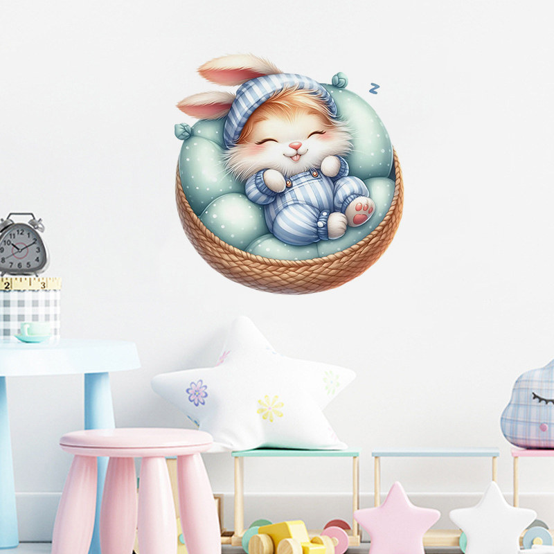 Cute Sleepy Bunny Sticker, Wat - огляд і ціна Home Bathroom Window