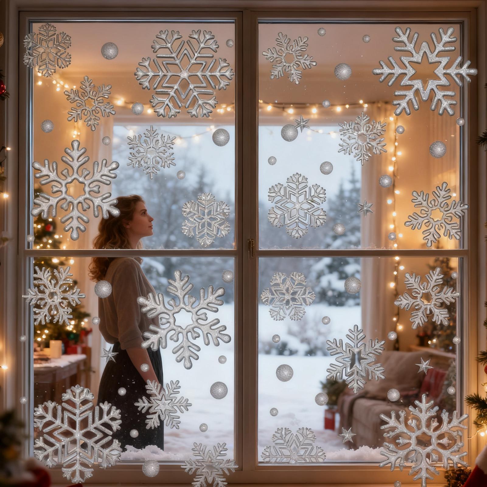 Holiday Window Clings Static R - огляд і ціна Home Bathroom Window