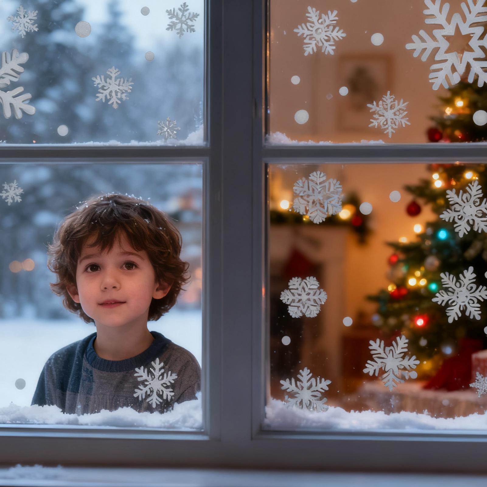 Holiday Window Clings Static R - огляд і ціна Home Bathroom Window