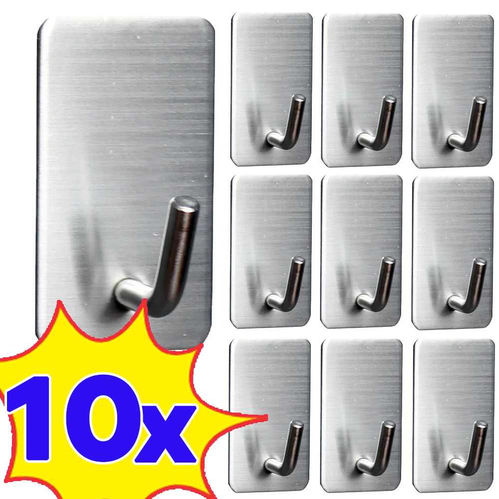 1-10Pcs Self Adhesive Hook Sta - огляд і ціна Robe Hook Adhesive
