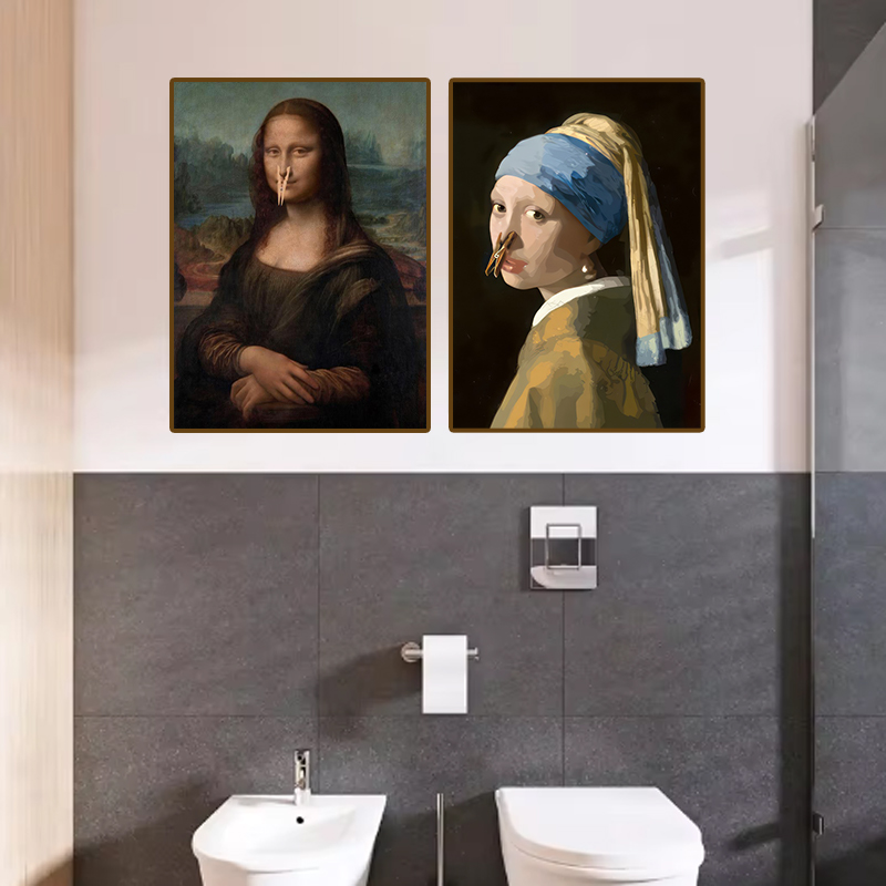 1pc Funny Abstract Bathroom To - огляд і ціна Home Bathroom Furniture