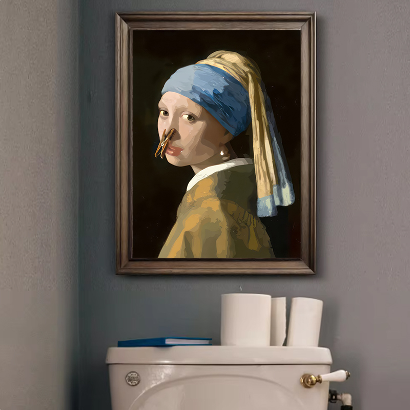 1pc Funny Abstract Bathroom To - огляд і ціна Home Bathroom Furniture