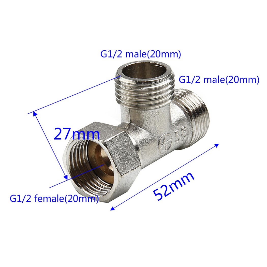 G1/2& 3 Way T-Adapter Copper B - огляд і ціна Home Depot Bathroom Vanities