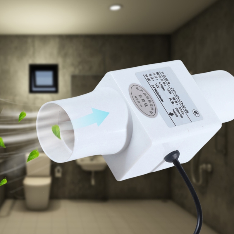 12V Quiet Inline Pipe Ventilat - огляд і ціна Home Bathroom Exhaust Fan
