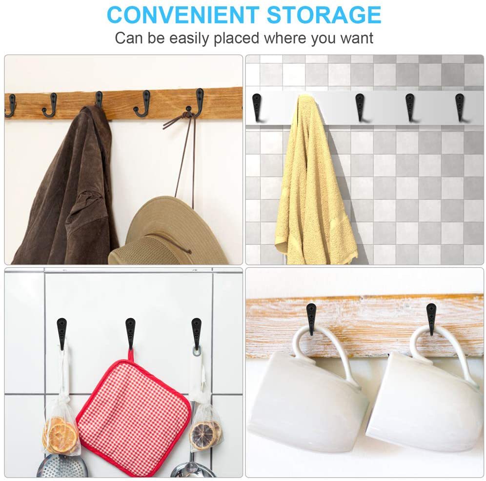10Pcs Wall Mounted Coat Hanger - огляд і ціна Robe Hook Adhesive