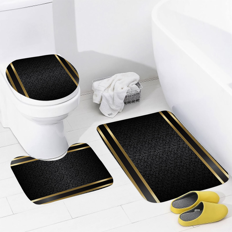 Luxury Black & Gold Bathroom S - огляд і ціна Zara Home Bathroom Rug