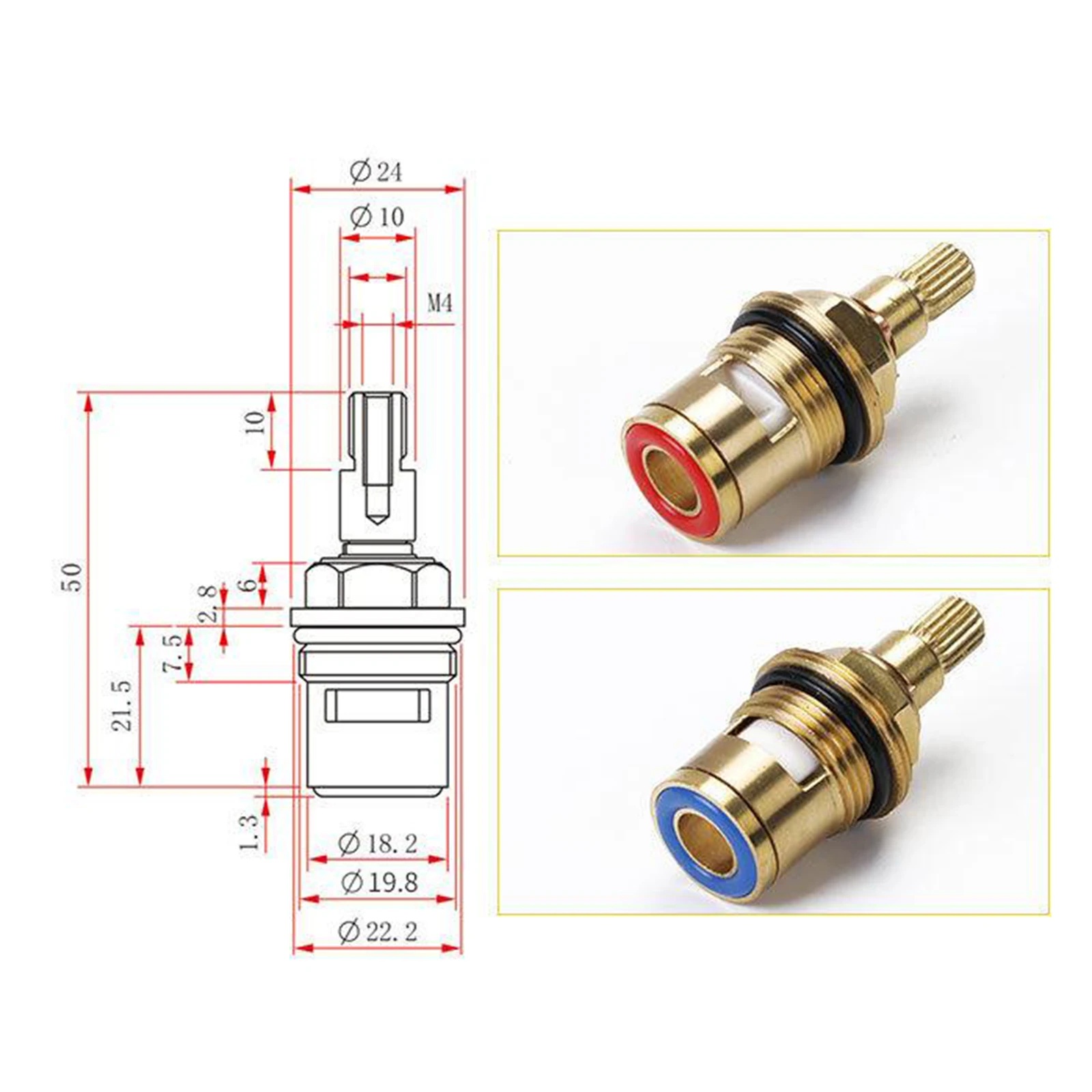 1/2pc Universal Replacement Ta - огляд і ціна Home Bathroom Taps