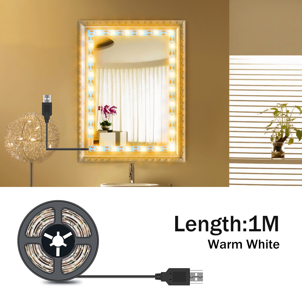 DC5V LED Makeup Mirror Light S - огляд і ціна Home Bathroom Vanity