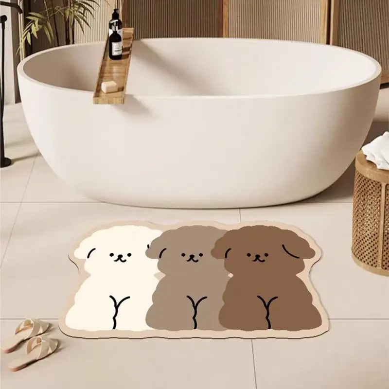 VIKAMA cute dog shaped bathroo - огляд і ціна Zara Home Bathroom Rug