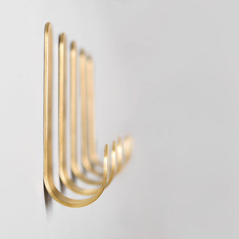 1-5pcs Brass Wall Hooks Punchi - огляд і ціна Robe Hook Adhesive