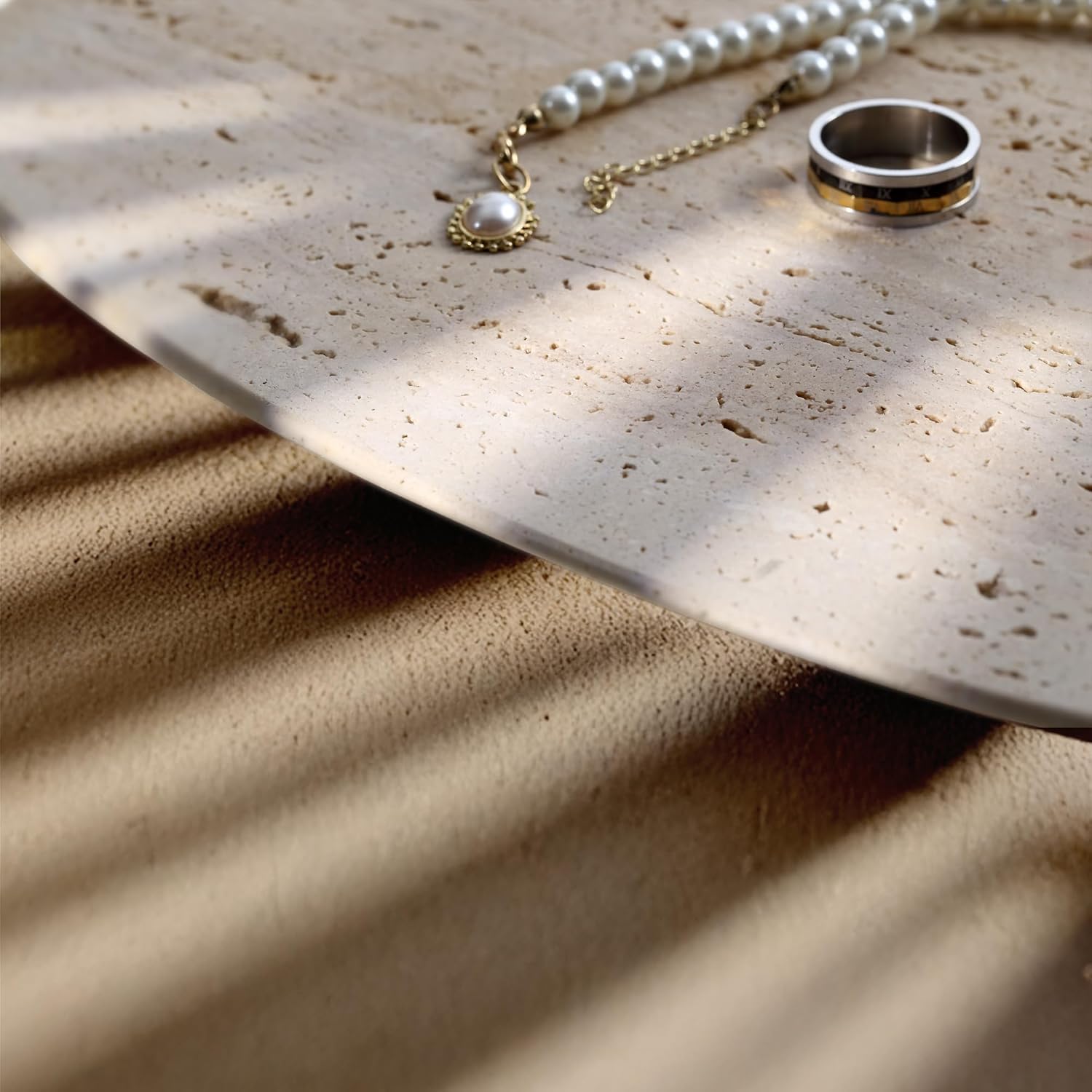 Travertine Vanity Tray for Bat - огляд і ціна Home Bathroom Vanity